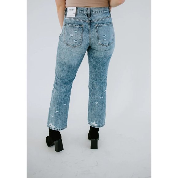 NEW | KanCan | Tobin Straight Distressed Jean | Medium Acid Wash | 31/15 - Picture 2 of 3